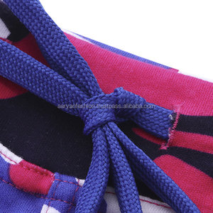 Pantalones cortos de chándal informales de cintura con cordón de secado rápido impermeables de algodón 100% de lona con estampado Floral para hombre para entrenamiento de verano - Product Image 5