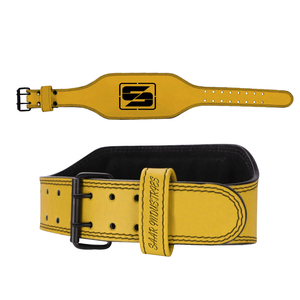 เข็มขัดหนังแท้สำหรับออกกำลังกายเข็มขัดยกน้ำหนักสไตล์ใหม่ - Product Image 4