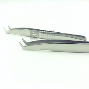 Angle de 65 degrés en acier inoxydable Slim Boot Volume russe pince à cils pointe pointue pour faux cils outil d'extension sourcil - Product Image 4