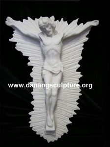 Estatua de piedra de mármol blanco, DSF-C051, corazón sagrado, Jesús, diosa - Product Image 5