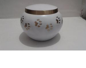 Urnes funéraires en aluminium et en laiton au design rouge attrayant pour les cendres humaines et animales pour le mémorial des chiens - Product Image 4