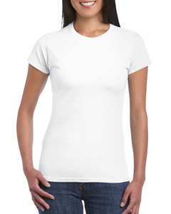Camisetas Casuales Lisas de Cuello Redondo para Mujer al por Mayor, Tallas Grandes, Color Sólido, 100% Algodón, Decoración Bordada - Product Image 3