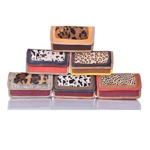 High Quality Women's Western-Style Animal Printed 100% Genuine Leather Clutch Wallet Stylish Frame Bag Zipper Anti-Theft Handbag - Product Image 1