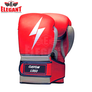 Guantes de boxeo impresos de diseño personalizado para hombres y mujeres MMA Muay Thai Kickboxing Sanda guantes de boxeo de entrenamiento de cuero - Product Image 6