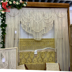 Bohemian <b>Macrame</b> Wedding Backdrop Wall Hanging Door <b>Curtain</b> Wholesale - Product Image 6