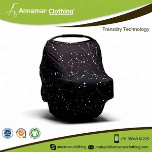 100% Organic Cotton Muslin Baby Car Seat Canopy Cover - Product Image 3