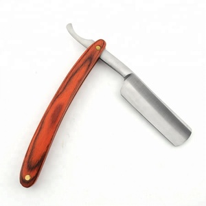 Rasoir à manche en bois, 1 pièce, rasoir droit - Product Image 2