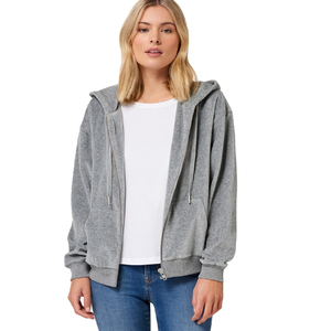 Velvet Women's Winter Hoodies Long Sleeve Casual 100% Cotton Fleece Customizable Color & Logo Unisex - Product Image 1