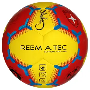 ลูกแฮนด์บอลคุณภาพดีที่สุด ผลิตจากหนัง PU ขนาดและโลโก้ตามสั่ง ผู้จัดจำหน่ายลูกบอลสำหรับการแข่งขันและการฝึกซ้อม เย็บด้วยเครื่องจักร ยางลาเท็กซ์ บิวทิล - Product Image 1