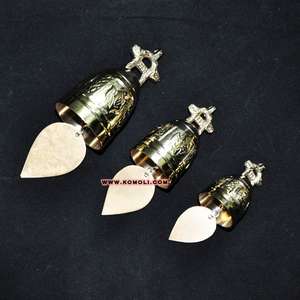 กระดิ่งลมทองเหลืองไทยขัดเงา ของที่ระลึกงานแต่งงาน ของตกแต่งทางจิตวิญญาณ สำหรับการทำสมาธิ และของขวัญแบบดั้งเดิม - Product Image 3