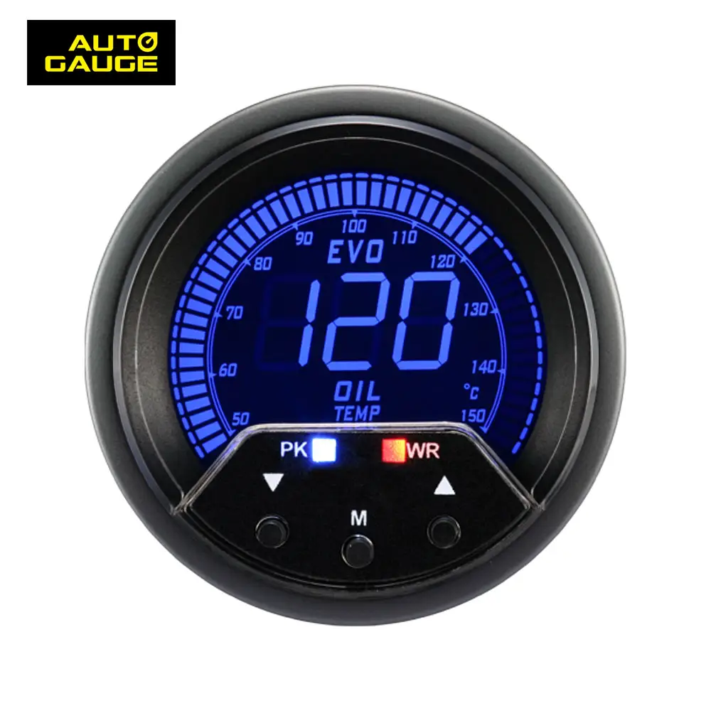 60mm digital lcd electrical oil temperature gauge