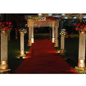 Indian Wedding Aisleway Crystal Pillars New Style Walkway Crystals Corridor Pillars Wedding Crystal Aisleway Column Pillars