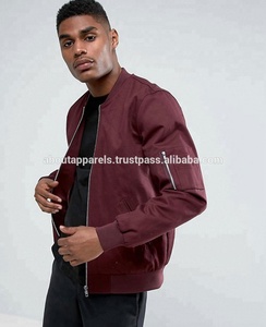 Ventes chaudes 2026, veste bomber en coton sergé personnalisée pour homme, pas cher - Product Image 3