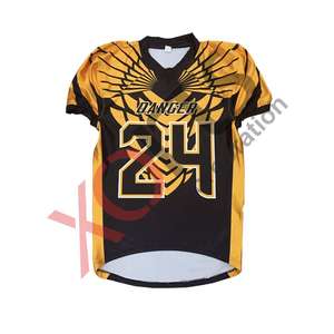 Logotipo personalizado bandera juvenil americana fútbol ropa deportiva sublimada conjunto Club equipo Jersey cosido fútbol americano Jersey - Product Image 1