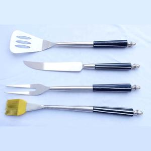 Ensemble de couverts en acier inoxydable à poignée design ronde plaquée argent ensemble de couverts en acier martelé ensembles de table à manger design royal - Product Image 3