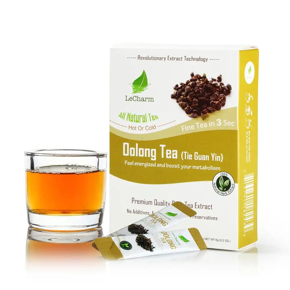 Oolong चाय तत्काल चाय निजी लेबल Osmanthus फ्लैट पेट detox हर्बल चाय चाय पाउडर स्लिमिंग वजन घटाने के लिए Authentea