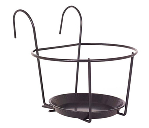 Jardinières suspendues support en fer, jardinières à balustrade suspendue Pot de fleur - Product Image 1