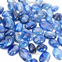Pierre précieuse artisanale, cabochon, pierre en vrac, Kyanite, pierre polie, lot en gros, quantité en vrac, grossiste, fabricant