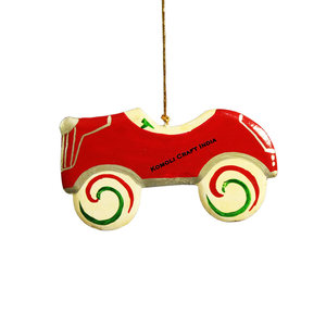 Adornos de árbol de Navidad de madera de color personalizados, formas artesanales para pintar - Product Image 3