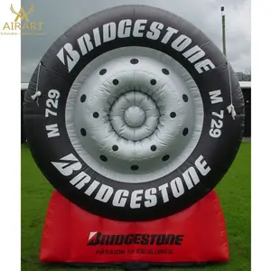 广告充气定制大型充气轮胎/户外商业广告轮胎形状气球