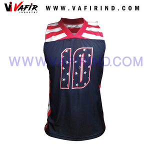 2025 gros jeunes drapeau américain uniformes de football de qualité supérieure uniformes de drapeau de football personnalisés - Product Image 5