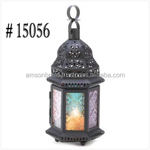 Linterna de vela de Metal de hierro de Venta caliente, soporte de linterna de vela perforado negro mate, artículos de iluminación de diseñador hechos a mano - Product Image 6