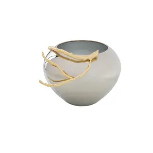 Leaf Gold Jar Bowl Wholesale New Decoration Standard Decoration Modern Decorating Bowls