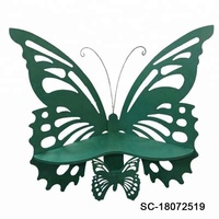 Banc de jardin en métal en forme de papillon, sculpture en fer pour l'extérieur, à vendre