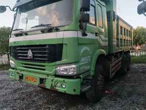 Usado camión volquete howo verde de segunda mano, camiones con buenas condiciones - Product Image 3