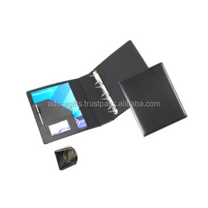 <b>A4</b> Leather Portfolio with Business Notepad Holder and with 1 pen loop - Product Image 1