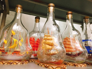 Recipiente de Cristal Artesanal en Botella/ Envíos en Botellas para Recuerdo/ Recuerdo Natural (0084587176063 WS Sandy) - Product Image 2