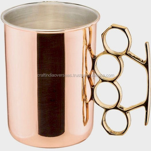 Latón nudillo taza mula Moscú cobre - Product Image 1