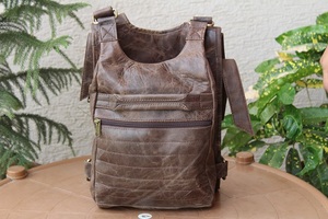 Hecho a mano Multi bolsillos de la mochila de cuero estilo mochila - Product Image 2