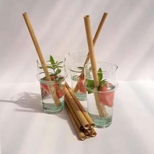Supply zero Waste Bubble Tea Vietnam Bamboo Drinking <b>Straws</b> Handmade Cheap Price Natural <b>Straw</b> - Product Image 3