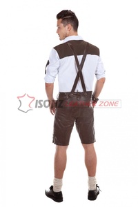 Kniebund Hosen anti-rides brodé Trachten Lederhosen pour hommes de grande taille avec des caractéristiques uniques respirantes et confortables - Product Image 2