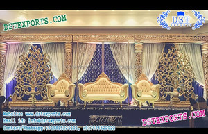 อุปกรณ์ตกแต่งเวทีงานแต่งงานแบบบอลลีวู้ดตกแต่งเวทีงานแต่งงานฉากหลังงานแต่งสุดพิเศษ - Product Image 4