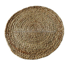 Eco-Friendly Jute Placemats for Living Room <b>Kitchen</b> Natural Placemats Round Handmade Jute Woven Placemats Made in India - Product Image 6