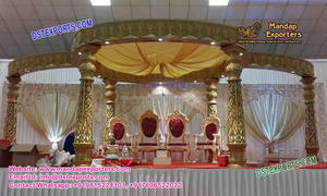 Indian Wedding Fiber Lotus Mandap Wedding Mandap Sale in India Wedding Mandap Decoration Mandap decor USA - Product Image 4