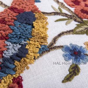 Funda De Almohada decorativa de algodón, funda de cojín bordada a mano de diseñador, almohada de cojín decorativa para el hogar indio - Product Image 3