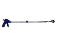 Aide à la mobilité, outil d'approvisionnement pliable en aluminium de 82 cm avec poignée et déclencheur en ABS et ventouses en PVC pour l'assistance au jardinage