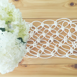 เชือกคอตตอนสำหรับตกแต่งโต๊ะงานถักปมาคาเม่,ของตกแต่งงานแต่งงานทำด้วยมือล้วน - Product Image 5