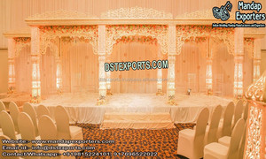 งานแต่งงานสีทอง delizio mandap กับมงกุฎดูแบบดั้งเดิมสีทอง mandap แต่งงาน delizio maharaja mandap USA USA - Product Image 2