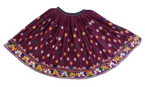 Venta al por mayor rara mano bordada gitana rabari ghagra antigua hecha a mano algodón kutchi falda - Product Image 2