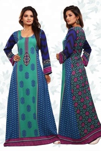 Poliéster de D E CORP CRAPE abaya impreso tela KAFTAN caftán - Product Image 3