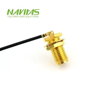 Navitas OEM pour 90 assemblage de câble coaxial personnalisé RG316 à angle droit modèle 2017-125 pour applications électroniques - Product Image 1