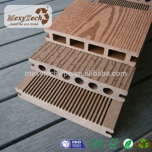 Cubierta de compuesto sólido respetuoso con el medio ambiente, piso de wpc ignífugo para exteriores - Product Image 5