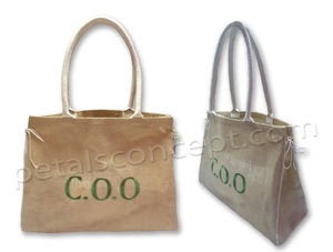 Personnalisé Unisexe Élégant Jute Promotionnel Sacs Fourre-Tout À La Mode Broderie Rembourré Corde Poignée PP Laminé Plage Lettre - Product Image 3