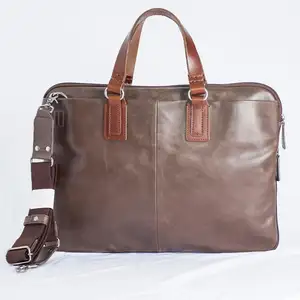 Cow Hammer Leather & Cow High Thickness Leather Men's Briefcase Bags