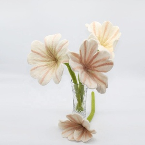 Eco-friendly NZ <b>Wool</b> <b>Felt</b> Flowers Hand-<b>Felted</b> by Nepalese Women Artisans <b>for</b> Festive Home Decor & Souvenir Crafts Gifts - Product Image 3