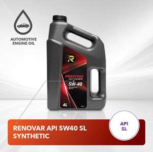 Aceite de motor totalmente sintético RENOVAR 5W40 API SL - Product Image 2